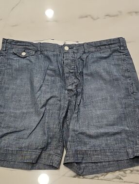 Polo Ralph Lauren Men's Chambray Blue Shorts 36